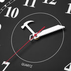 Black Wall Clock — 12" - View 3