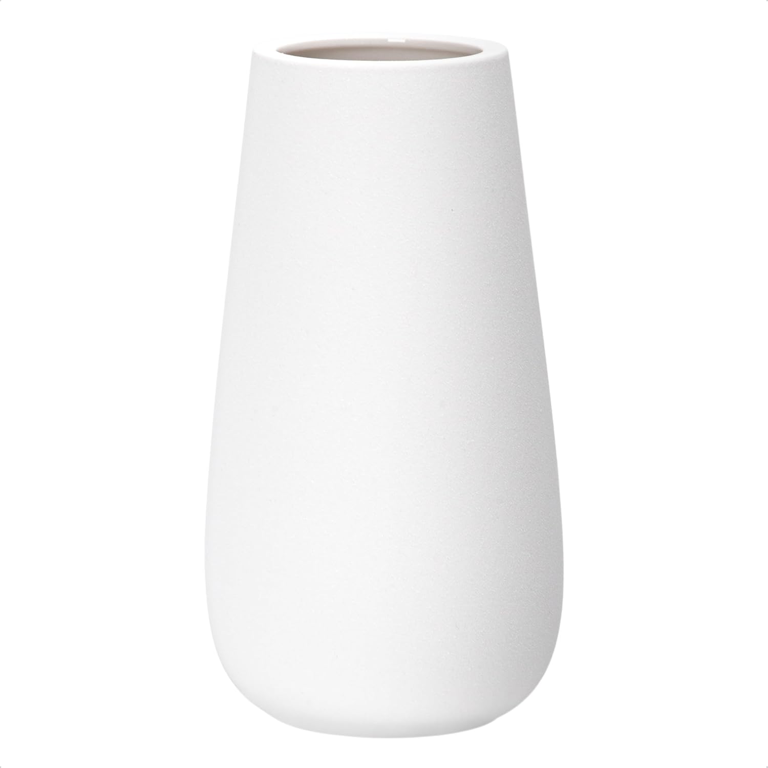 Oval Black Vase — 10" — 10 Inch