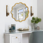 Round Luxe Black Wall Mirror — 20" - View 7
