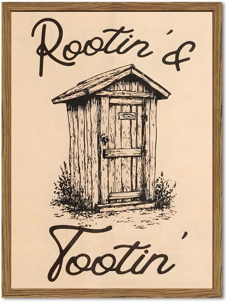 Framed Farmhouse Blue Wall Decor — 16" — 16"L x 12"W