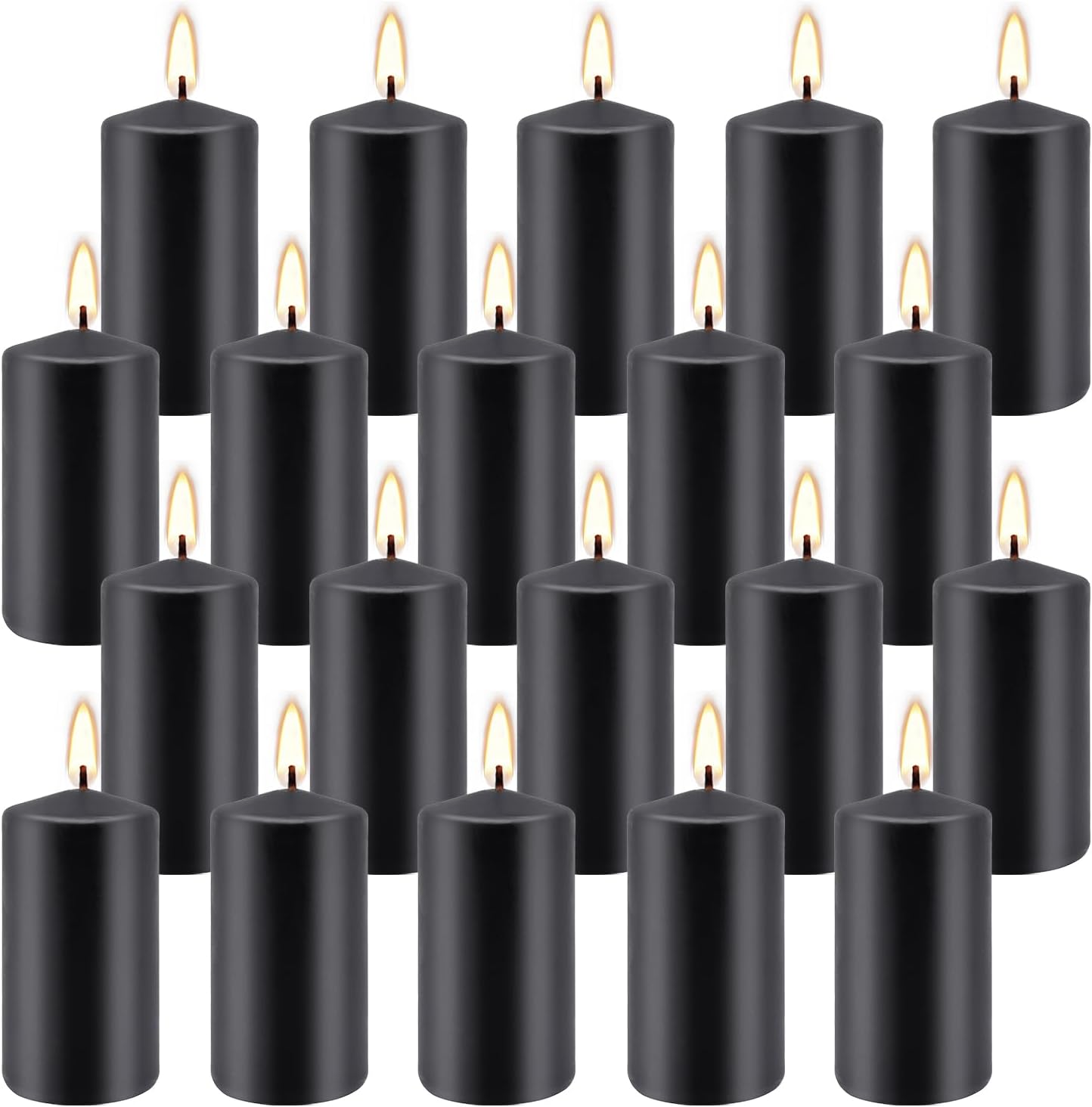 Soy Wax Black Scented Candle — Set of 16 — 20pack