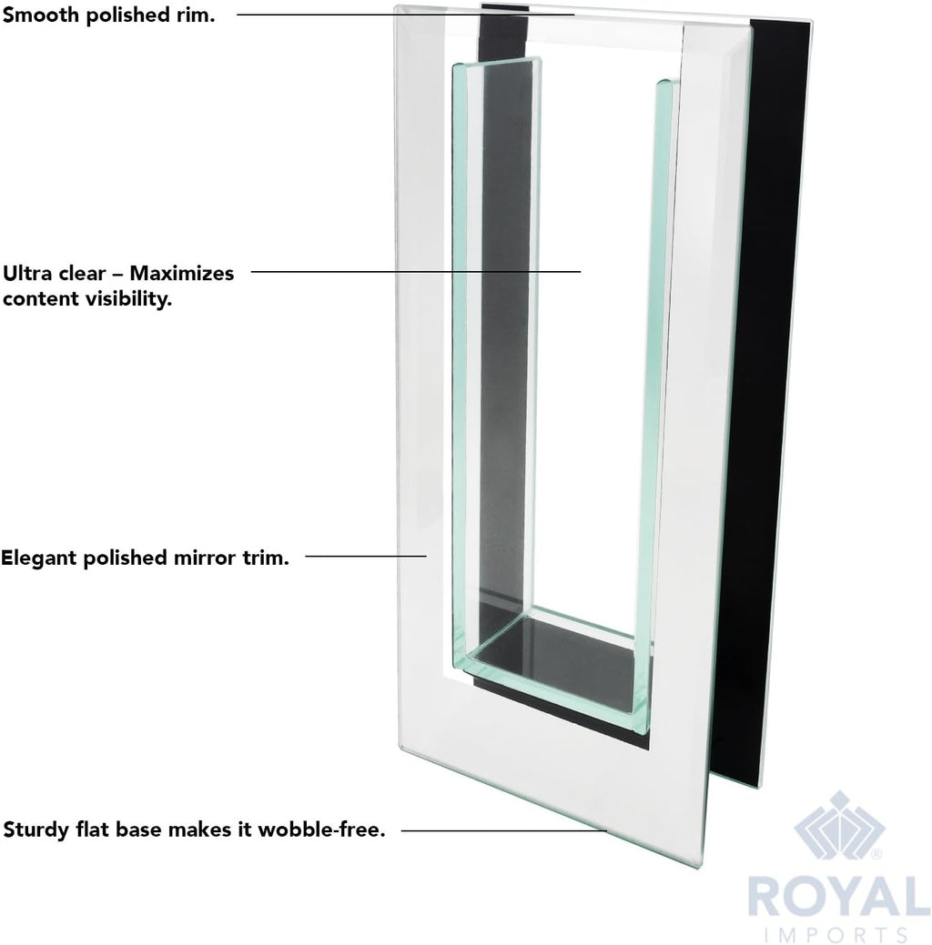 Modern Glass Mirror — 10.5" - View 4