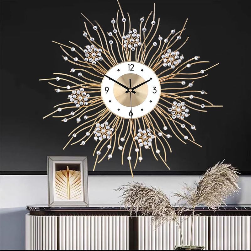 Round Luxe Gold Wall Art — 20" - View 5