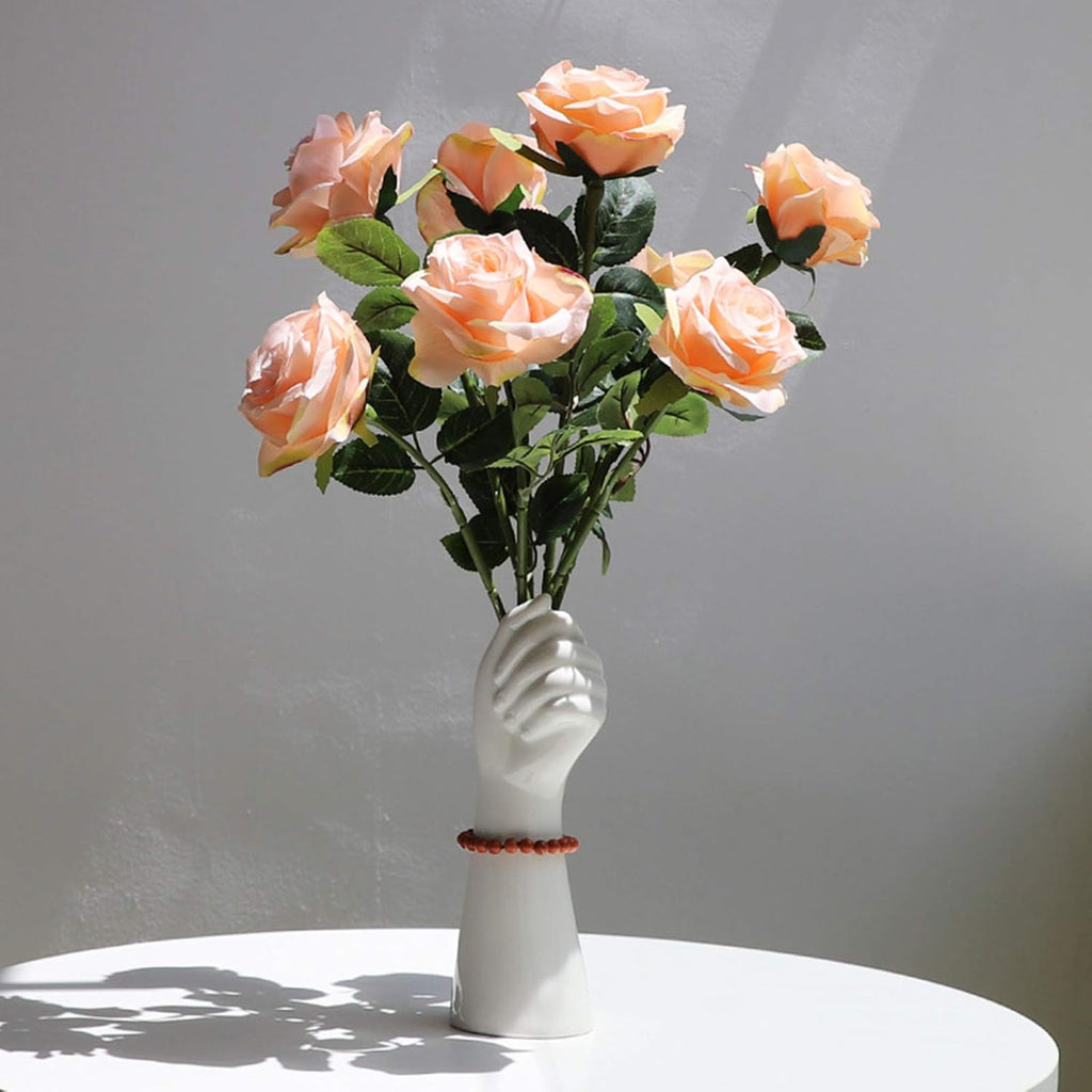 Modern Ceramic Flower Vase — 9" - View 2