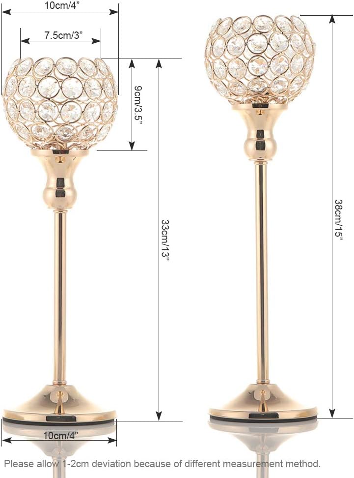 Luxe Gold Pillar Candle — 13" - View 6