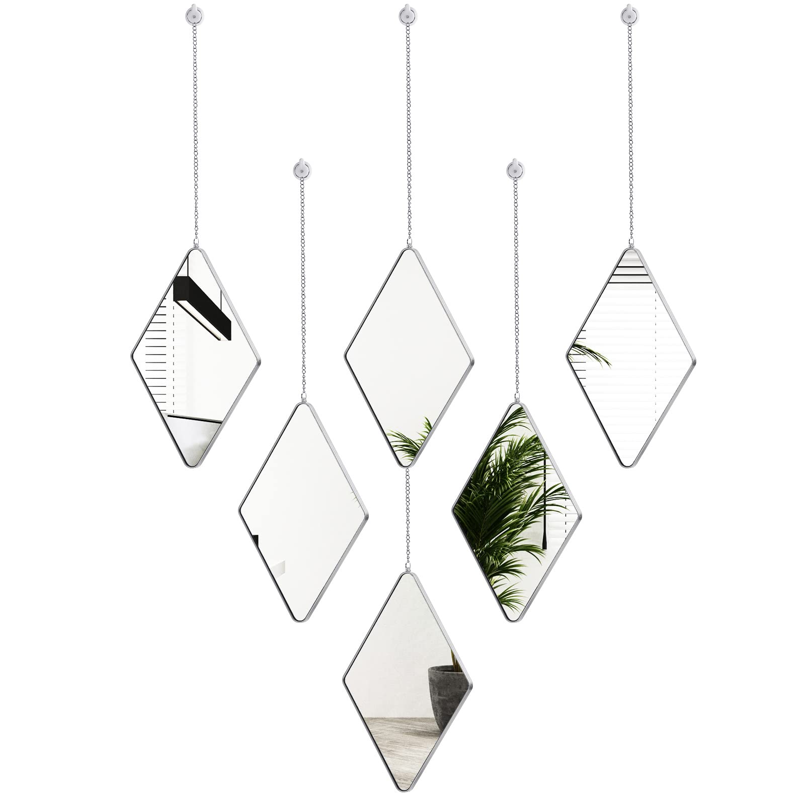 Farmhouse Glass Wall Mirror — 7"