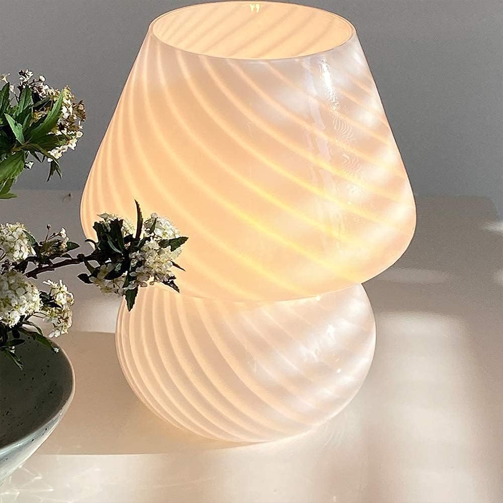 Modern Glass Bedside Lamp - View 8
