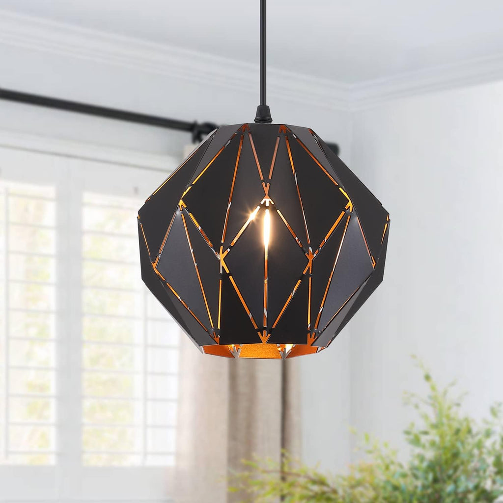 Vintage Farmhouse Black Pendant Light - View 10