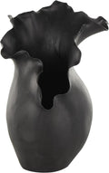 Black Flower Vase — 8" — Black