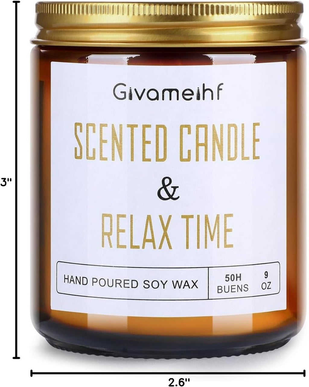 Soy Wax Luxe Black Scented Candle - View 8