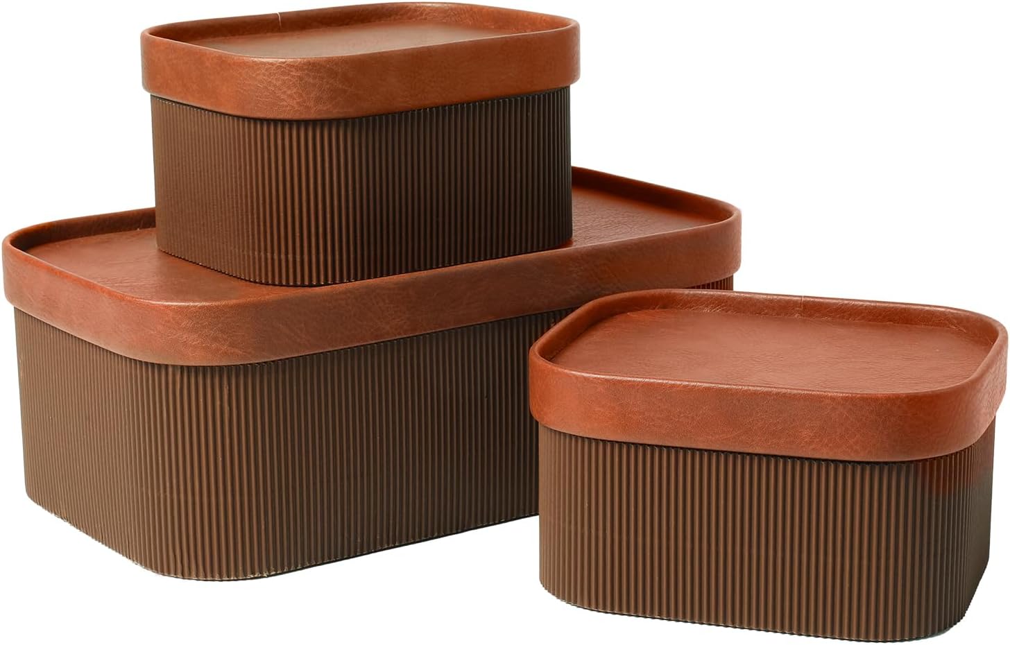 Beige Storage Basket — Set of 3 — Chestnut