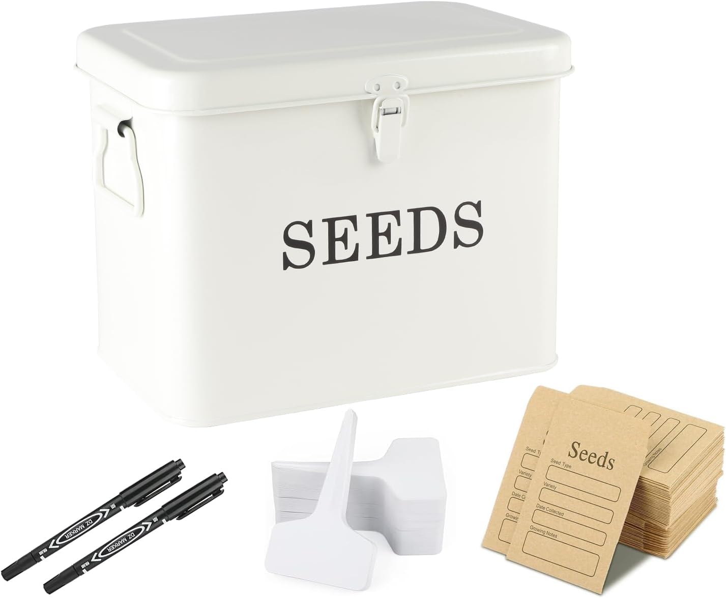 Black Storage Basket — Tall-White