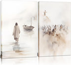 Framed Black Wall Art — 16" — white