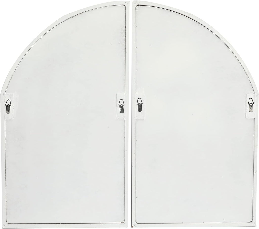 Rectangular Farmhouse Glass Wall Mirror — Set of 2 - View 6