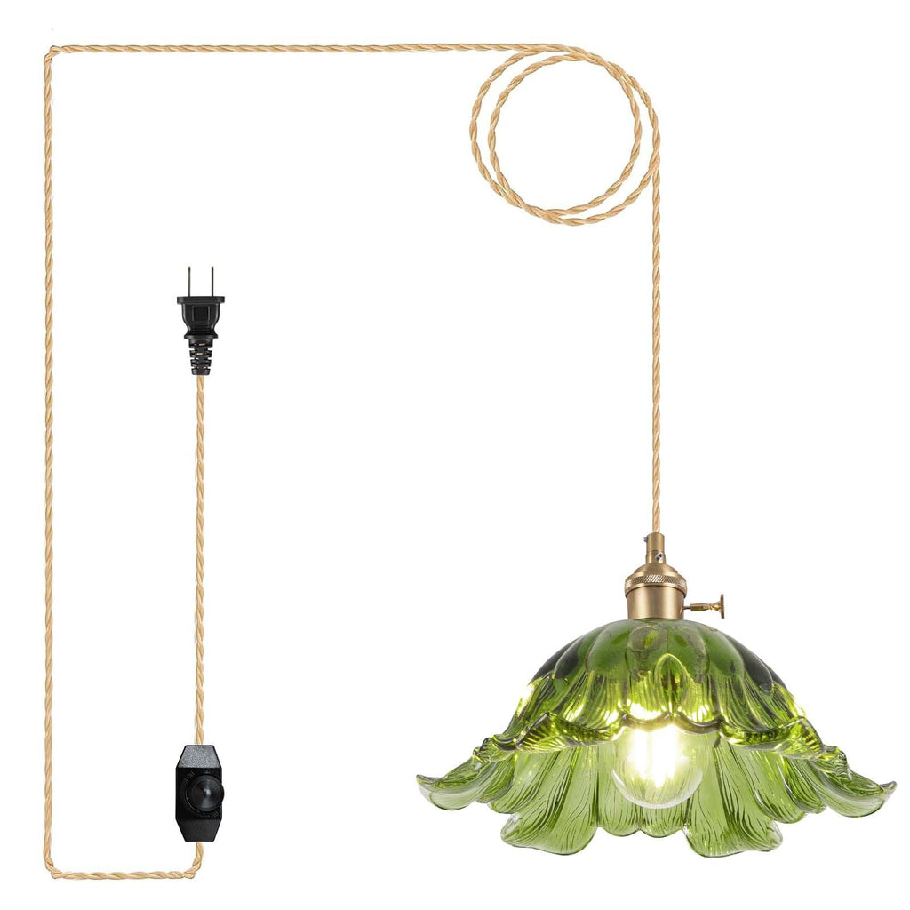 Blue Pendant Light — 11"