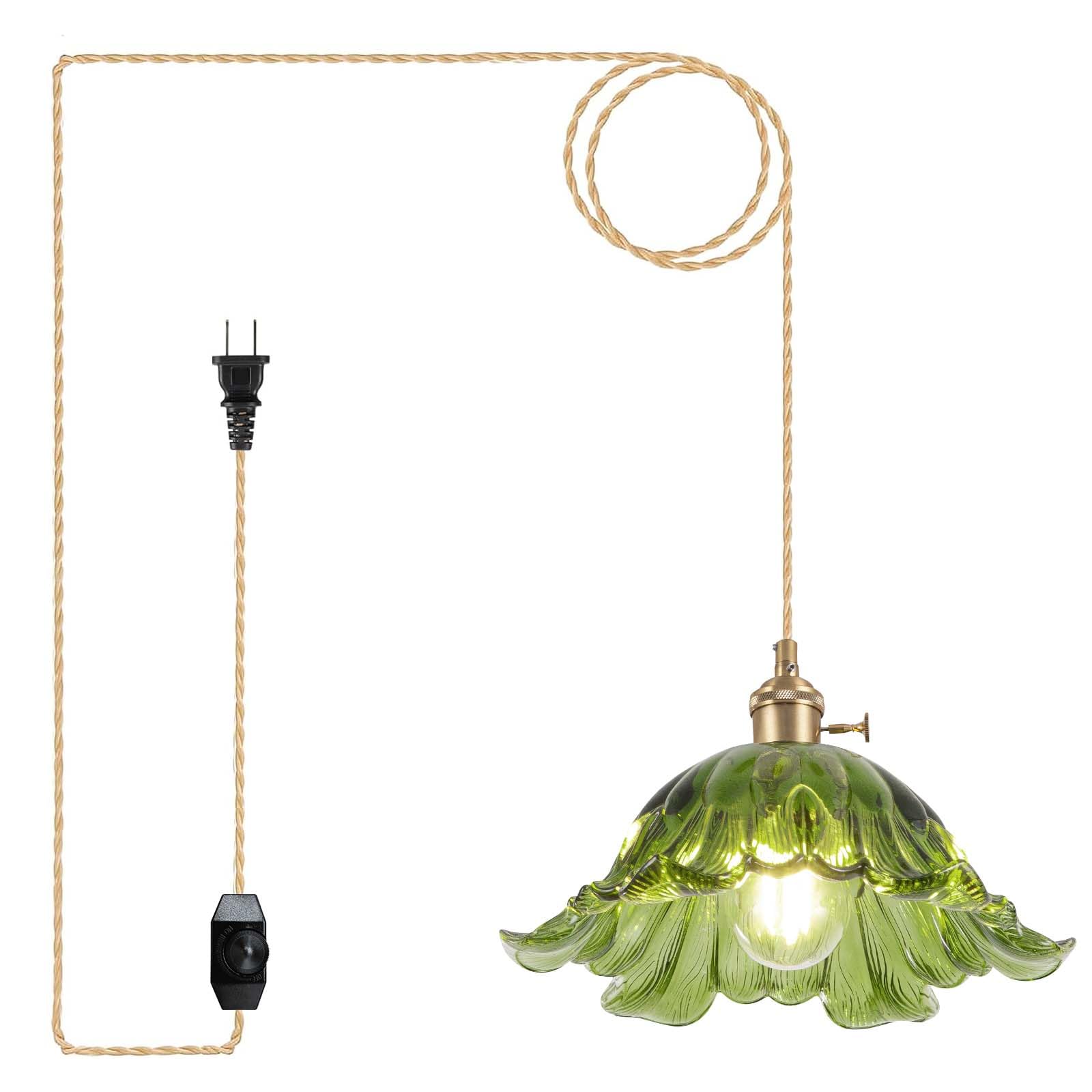 Blue Pendant Light — 11"