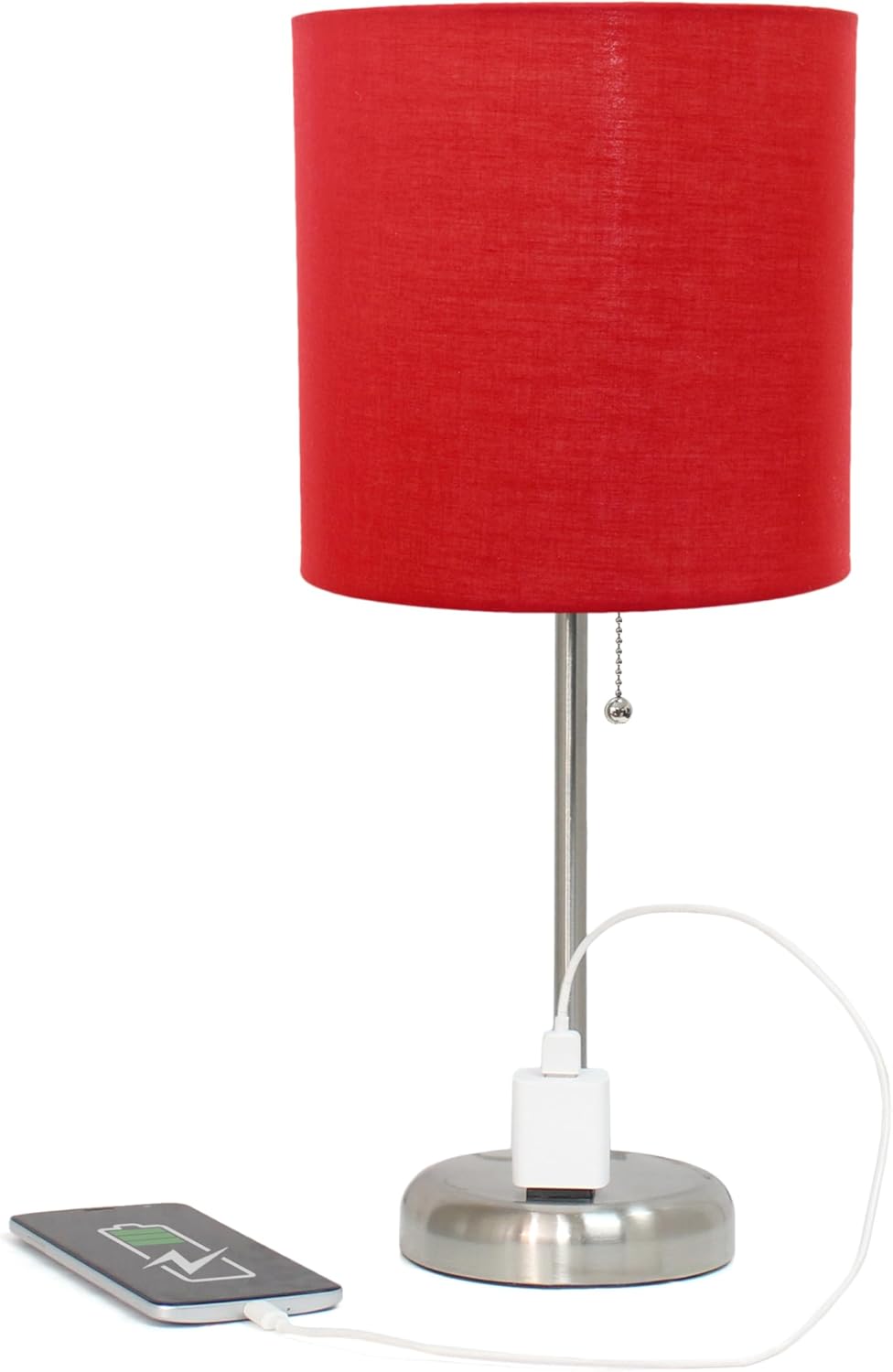 Blue Desk Lamp — Red