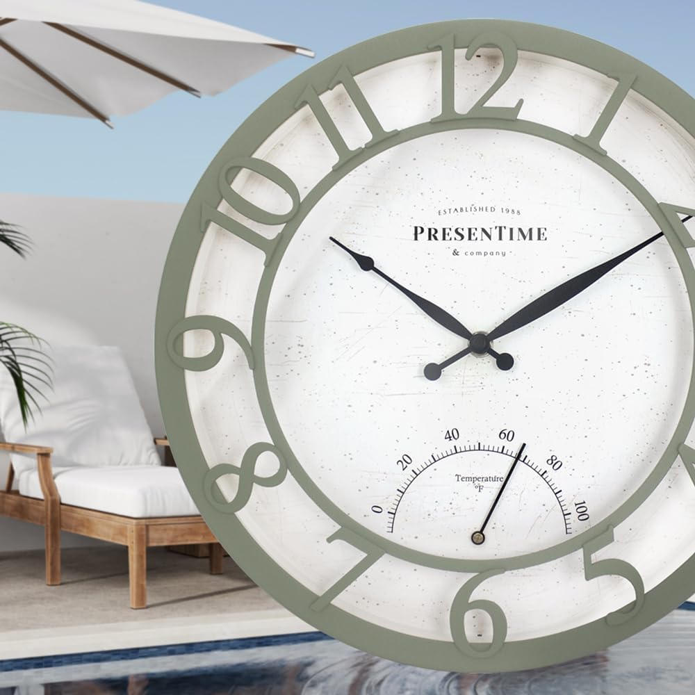 Farmhouse Gold Wall Clock — 13" - View 5