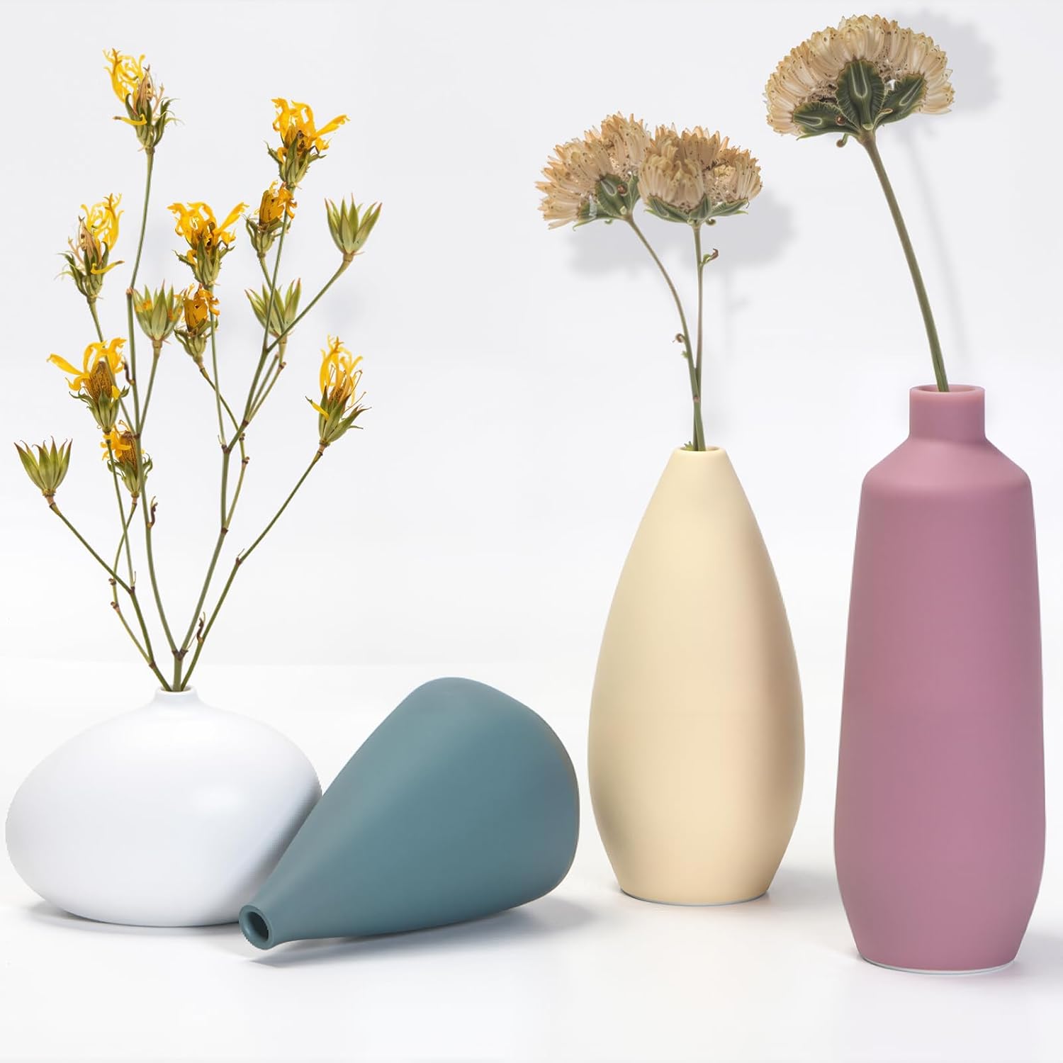 Farmhouse Beige Vase Set — Set of 4 - View 2