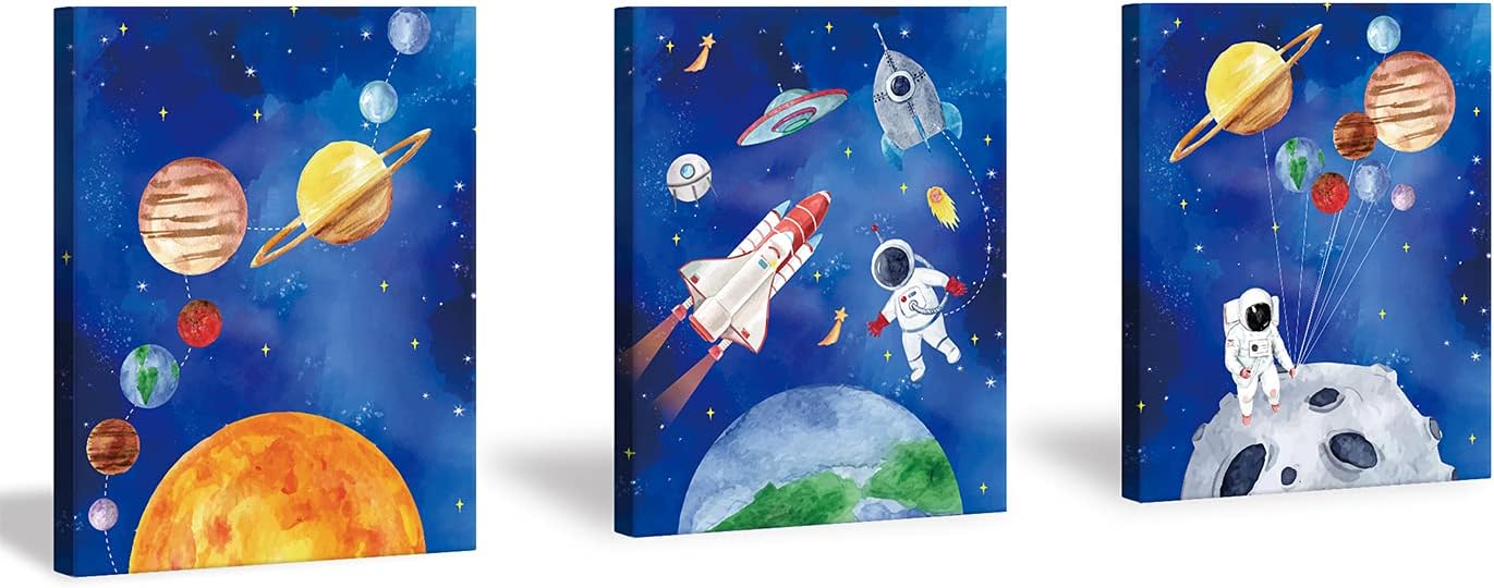 Blue Canvas Wall Art — 10" — Outer Space 1