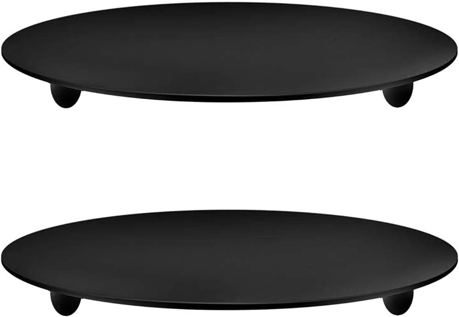 Black Candle — 3" — 11cm Black 2pcs