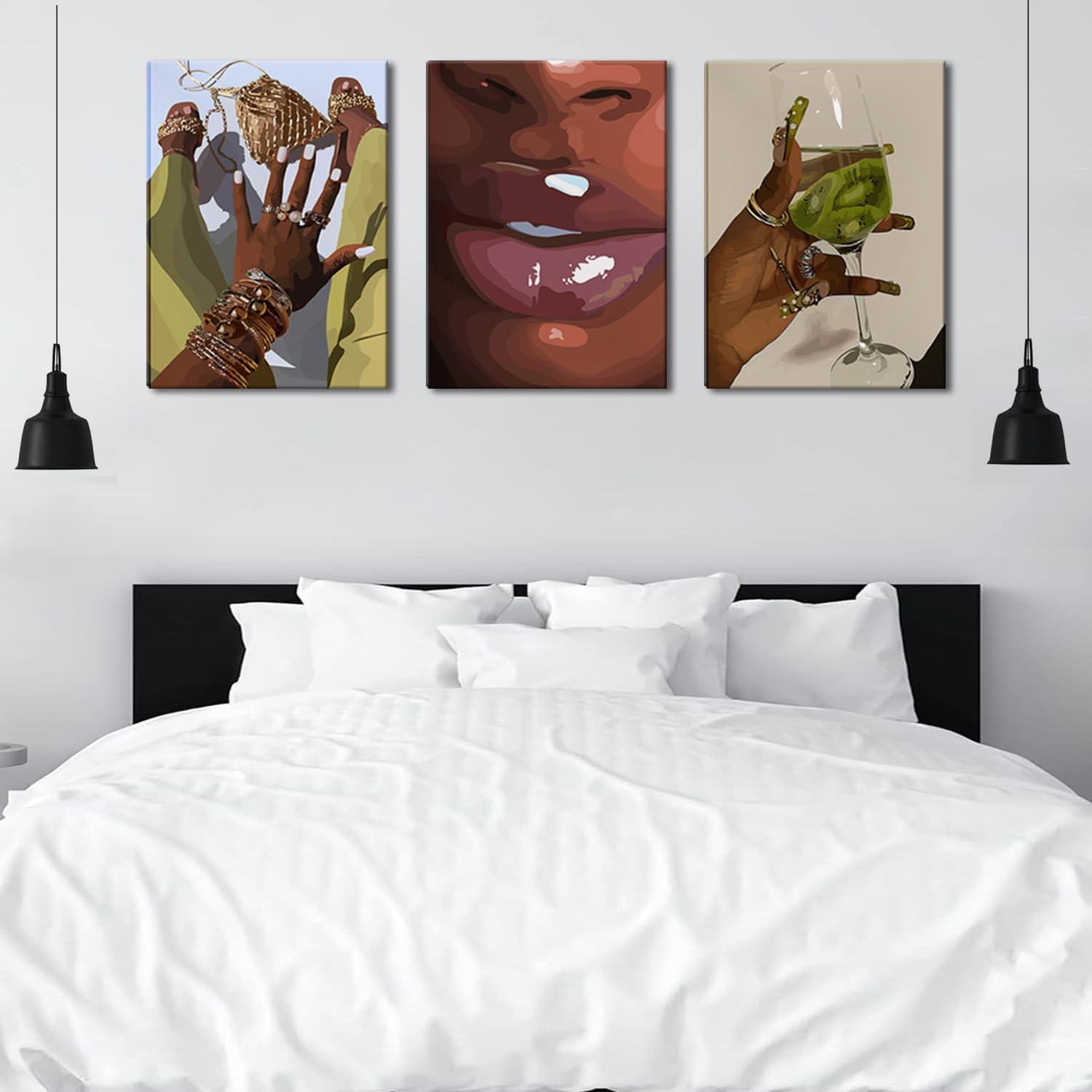 Framed Black Wall Decor — 16" - View 3