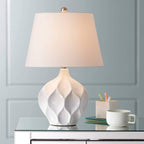 Oval Mid-Century Ceramic Table Lamp — 2"