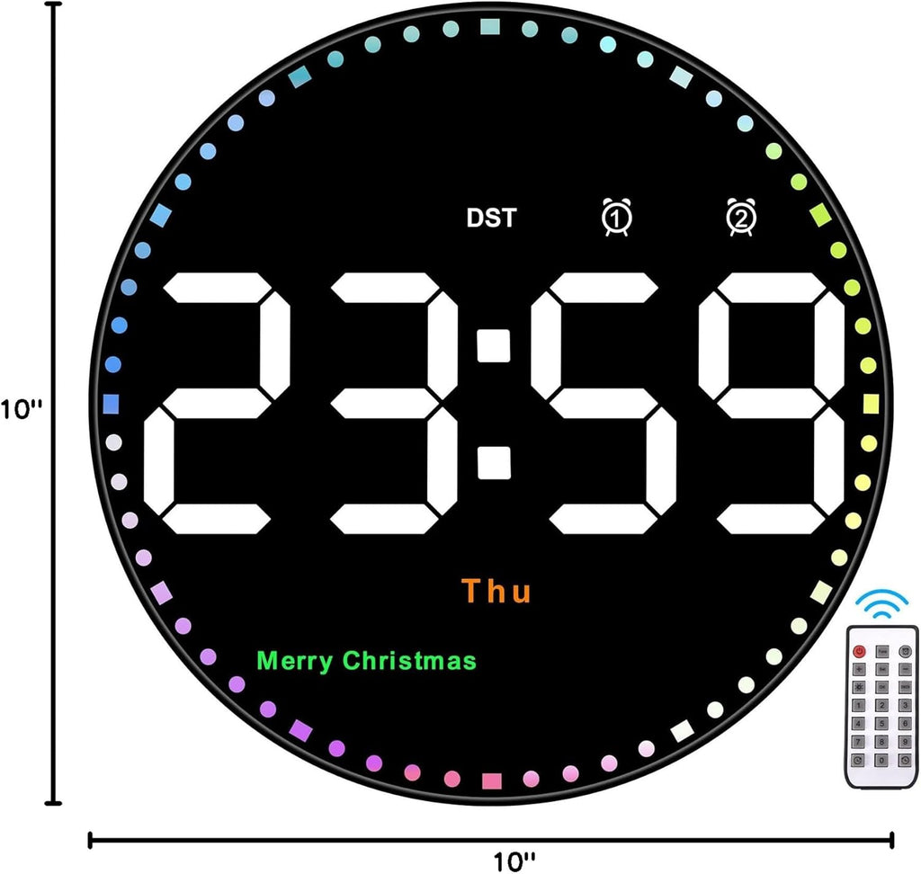 Adjustable Wall Clock — 10" - View 10