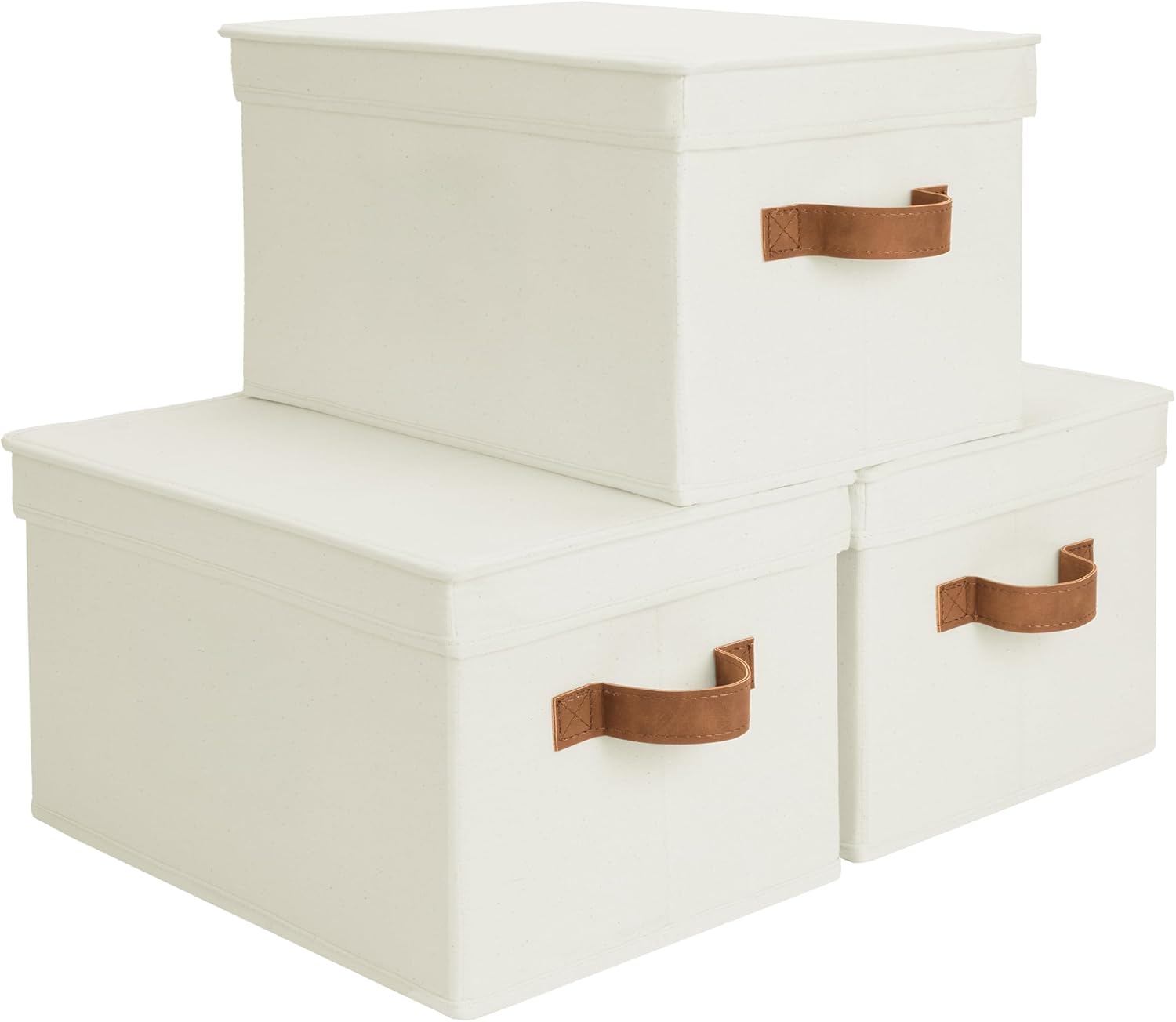 Beige Storage Bin — Ivory