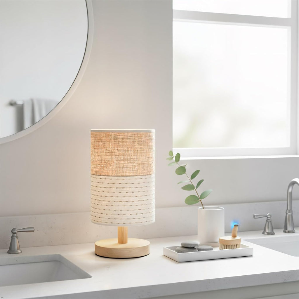 Knit Boho Wood Desk Lamp - View 6
