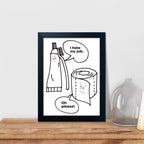 Framed Black Wall Decor — 10" - View 6