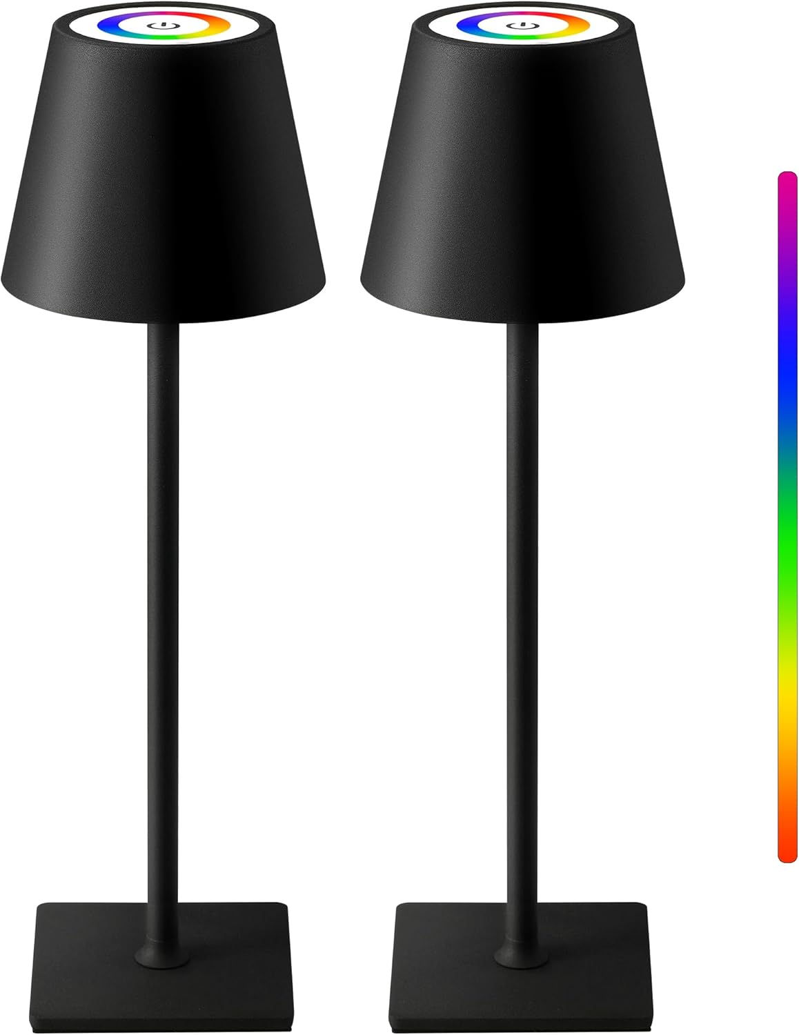 Cordless Black Desk Lamp — RGB Black-2