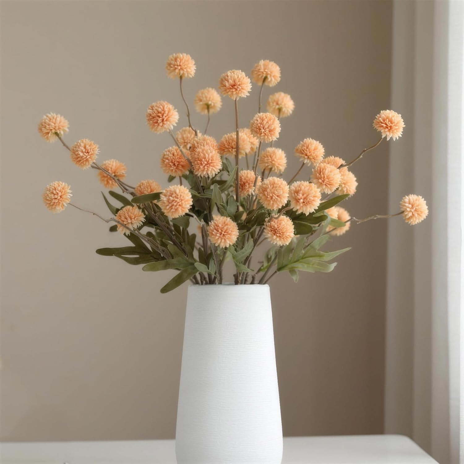 Beige Artificial Flowers — 20" — Yellow