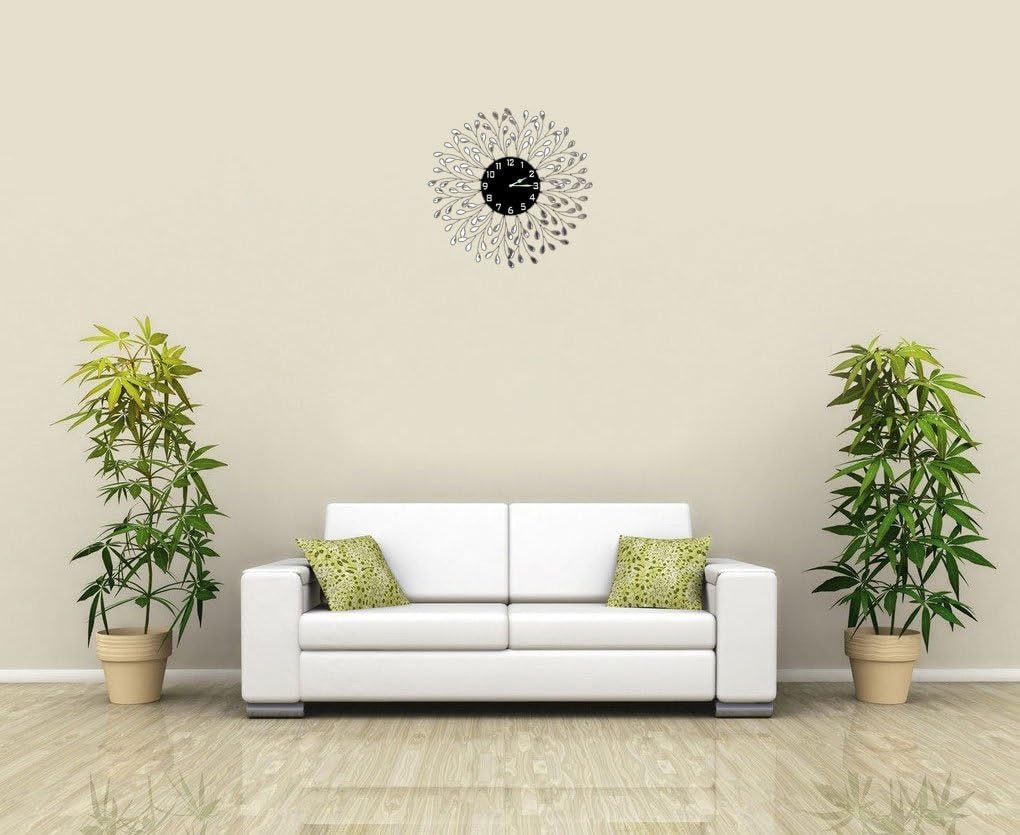 Luxe Black Wall Clock — 25" - View 2