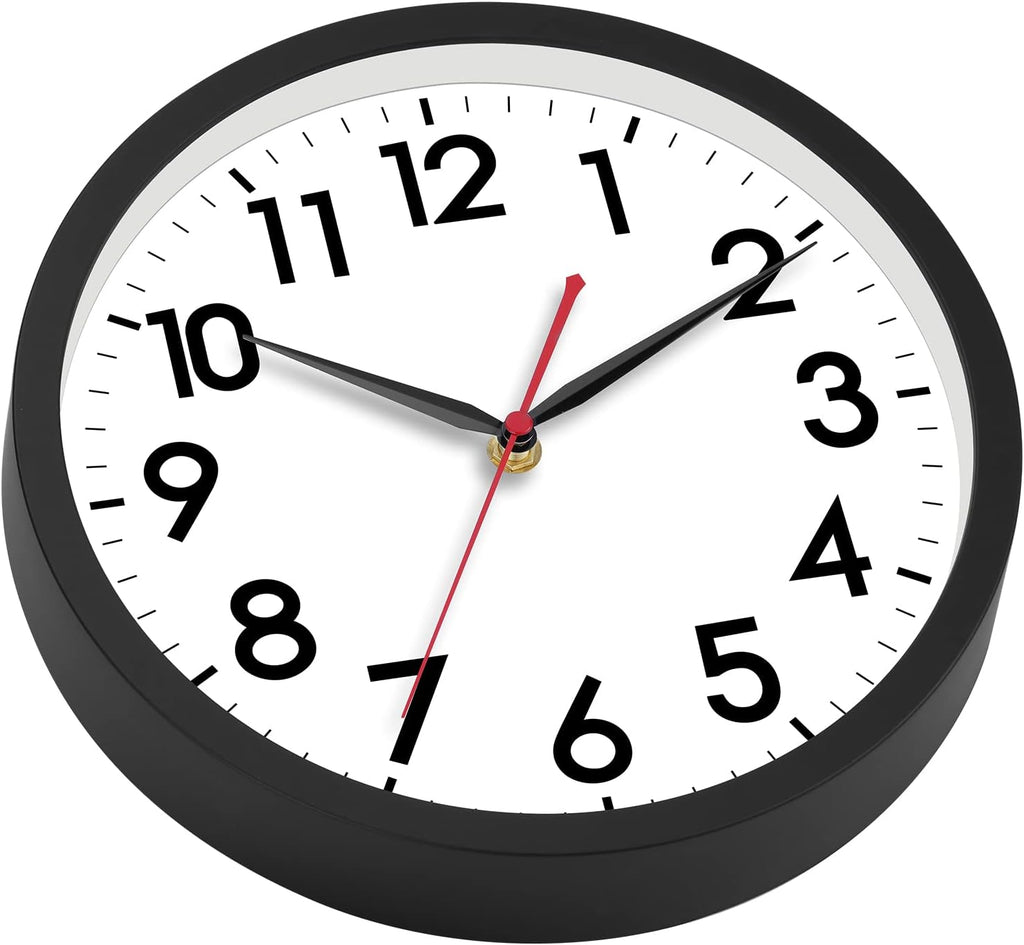 Battery Operated Black Wall Clock — 18" - View 6