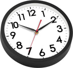 Battery Operated Black Wall Clock — 18" - View 6