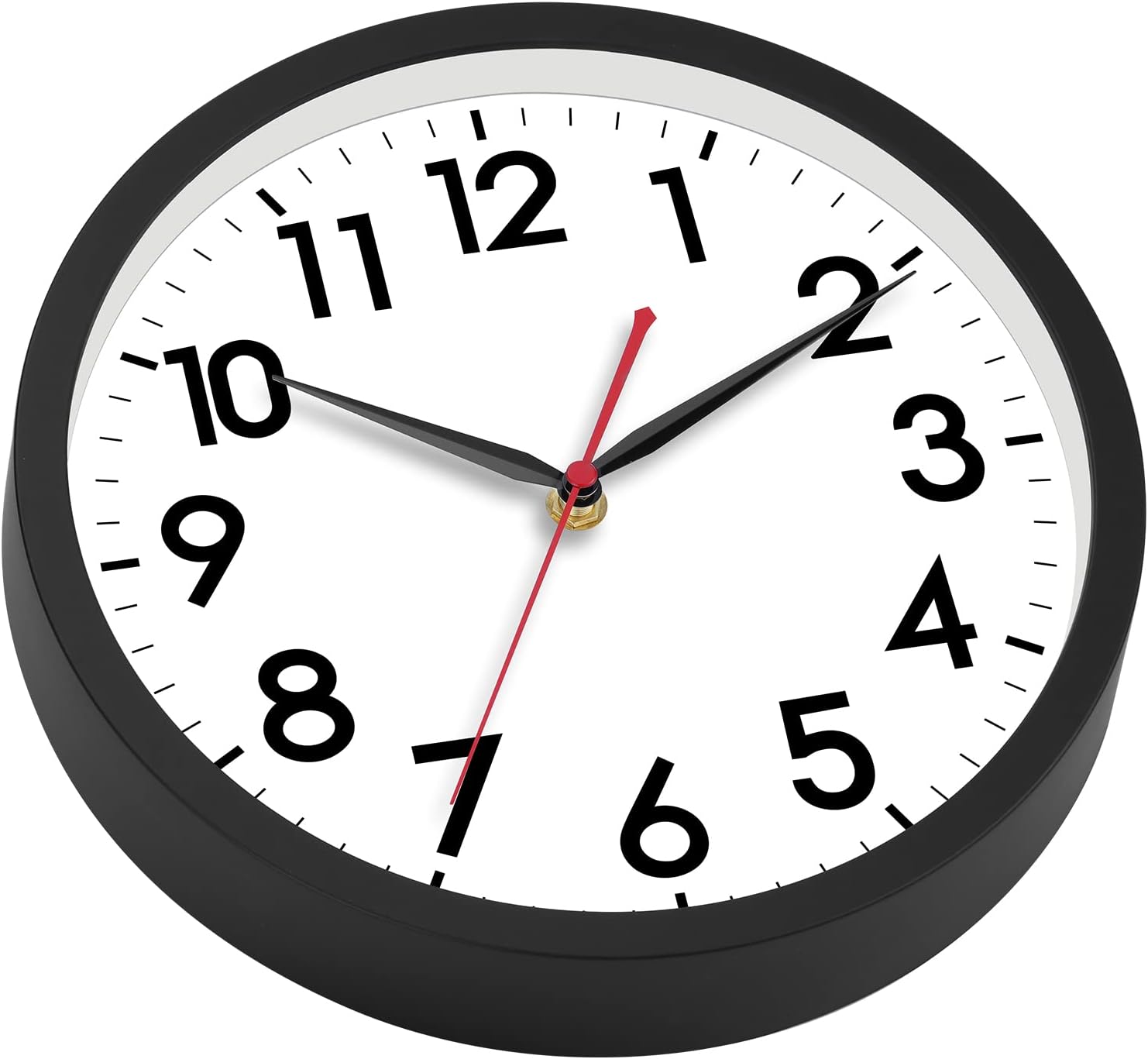 Battery Operated Black Wall Clock — 18" - View 6