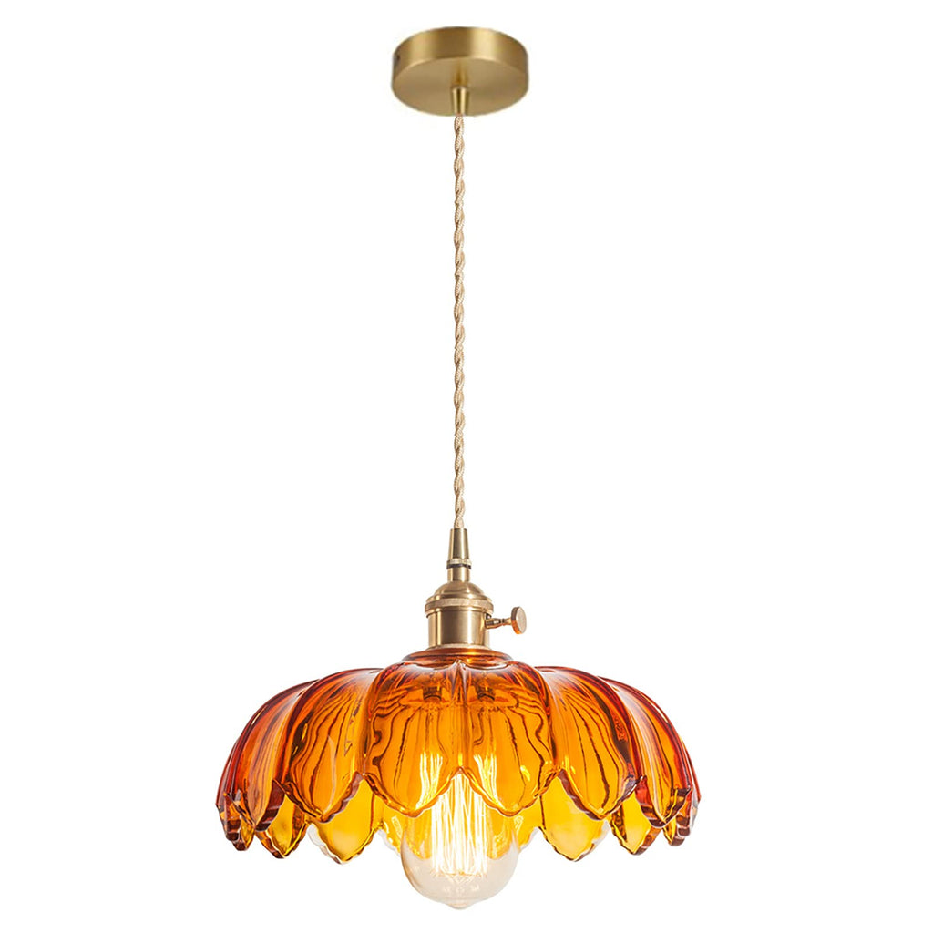 Vintage Luxe Blue Pendant Light — 8"