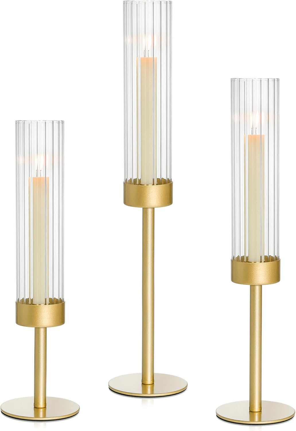 Luxe Metal Candle — Set of 3 — 3