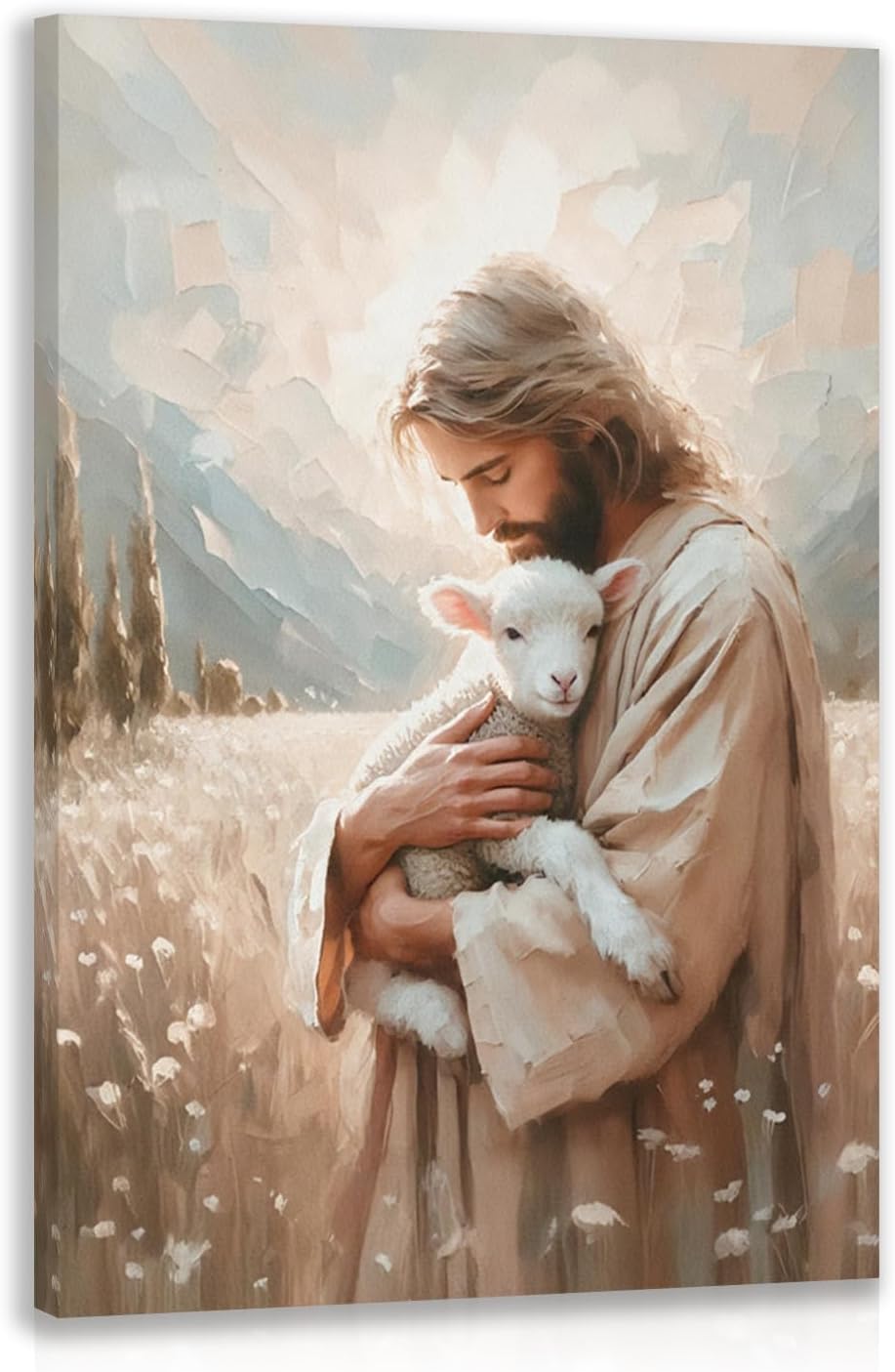 Framed Metal Wall Decor — 16" — JesusLamb