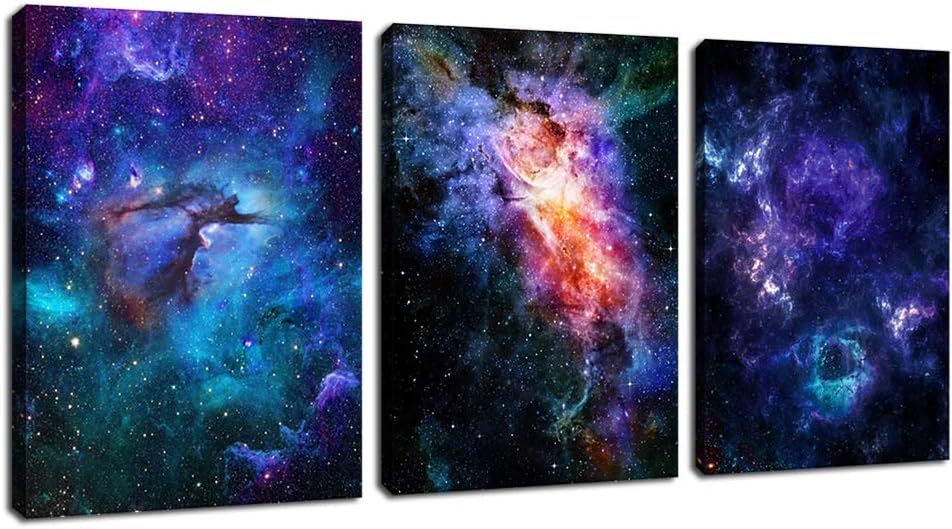 Framed Modern Blue Canvas Wall Art — 16" — 16"L x 12"W
