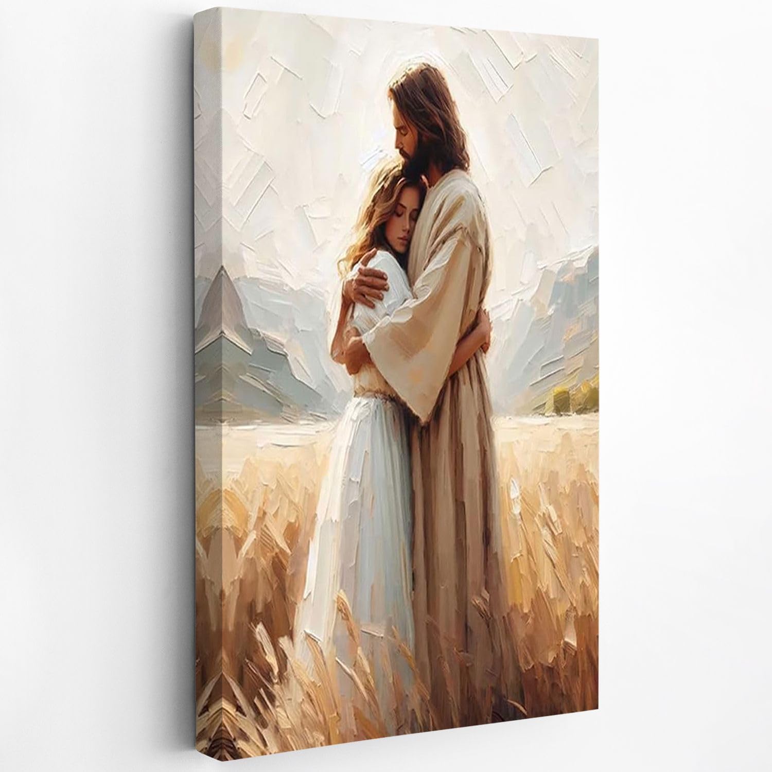 Black Canvas Wall Art — 28" — light yellow 07