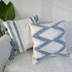 Tufted Boho Metal Throw Pillow Cover — 20" - View 2