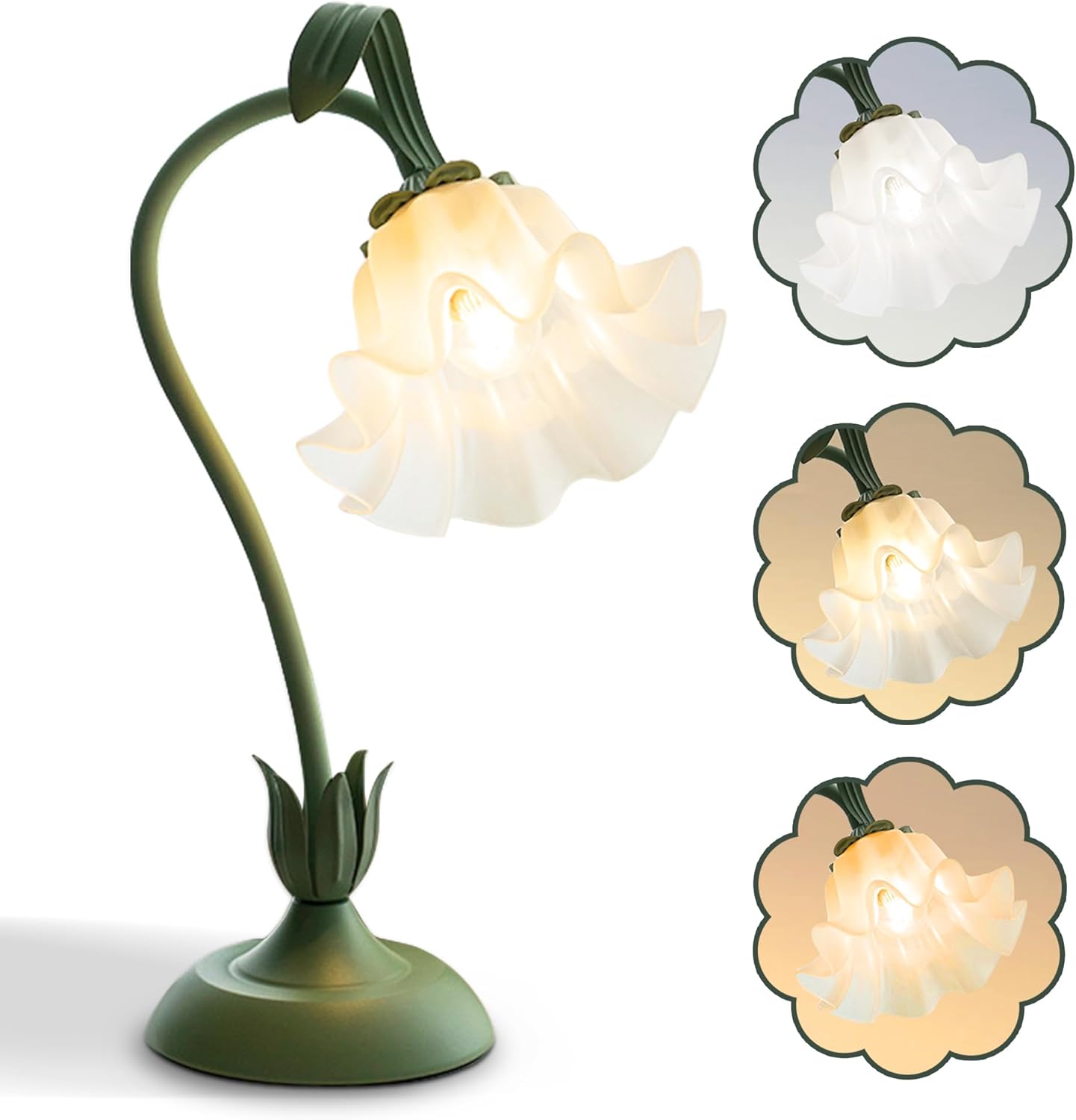 Vintage Green Bedside Lamp — Green