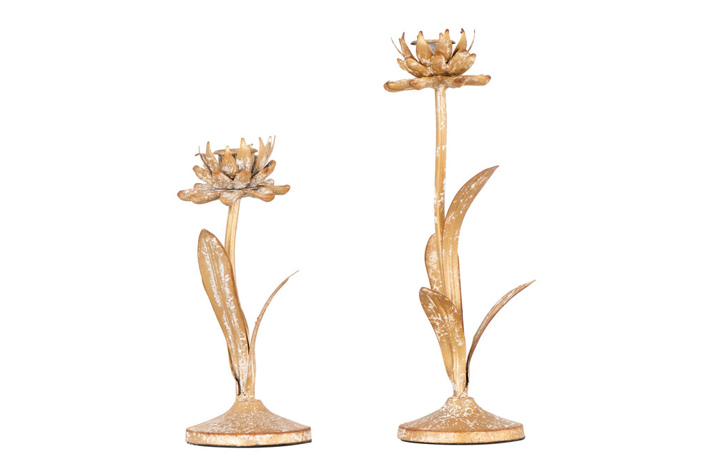 Farmhouse Metal Candle — Set of 2