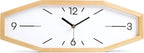 Battery Operated Mid-Century Brown Wall Clock — 18" — Primary Color