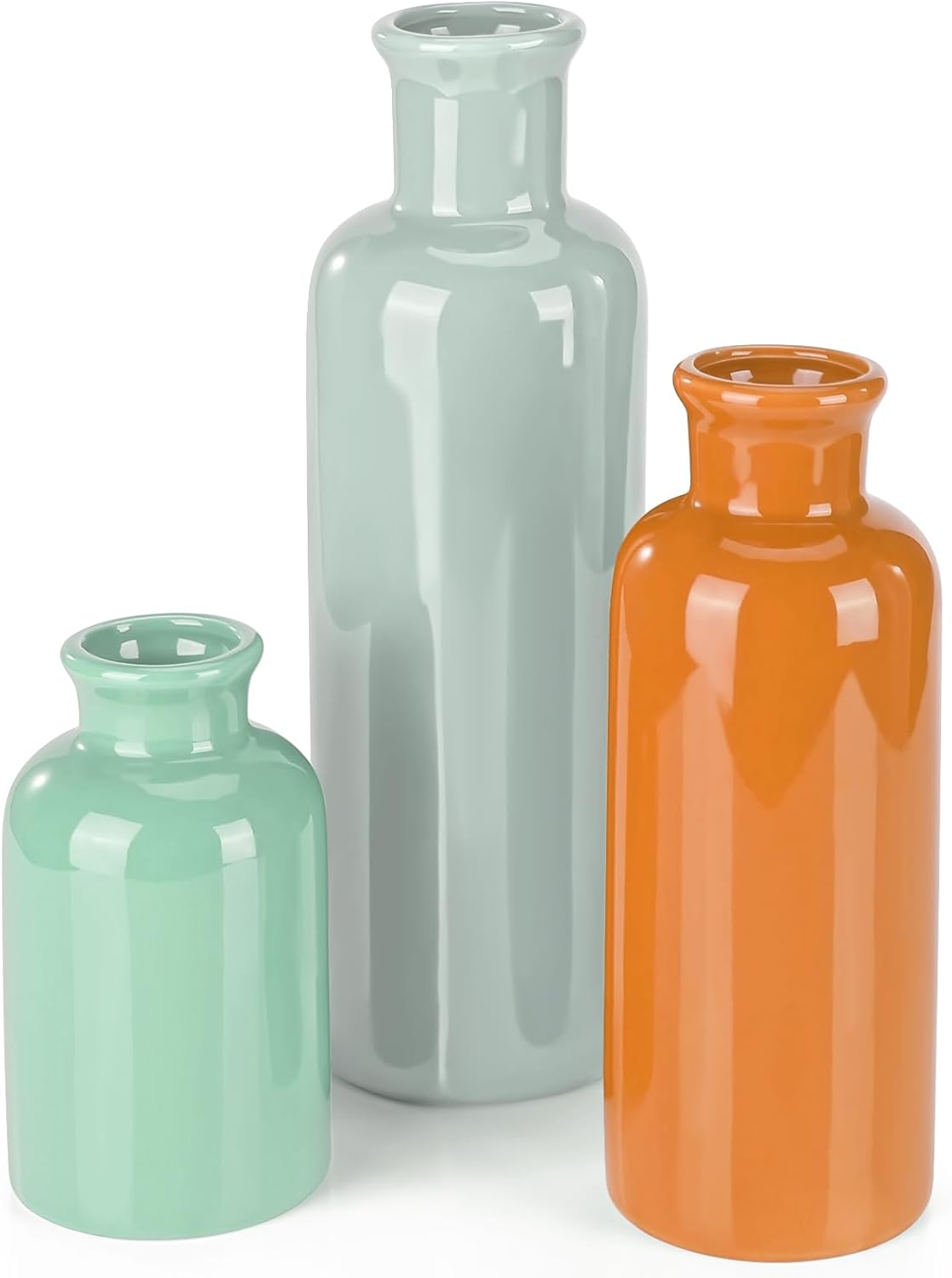 Boho Beige Flower Vase — Set of 3 — Multicolor - 104