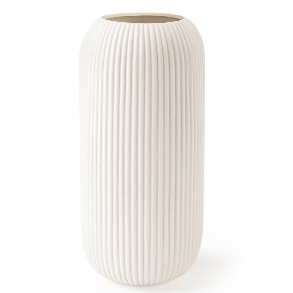 Farmhouse Beige Flower Vase