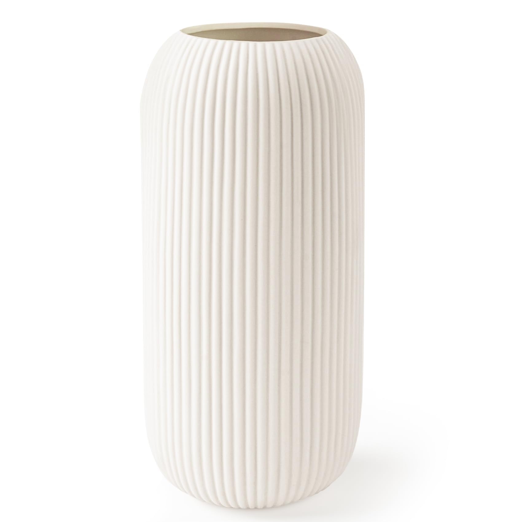 Farmhouse Beige Flower Vase