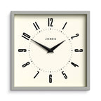 Mid-Century Black Wall Clock — 10"